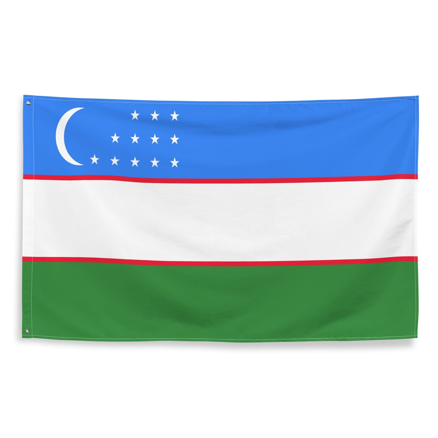 Uzbekistan Flags