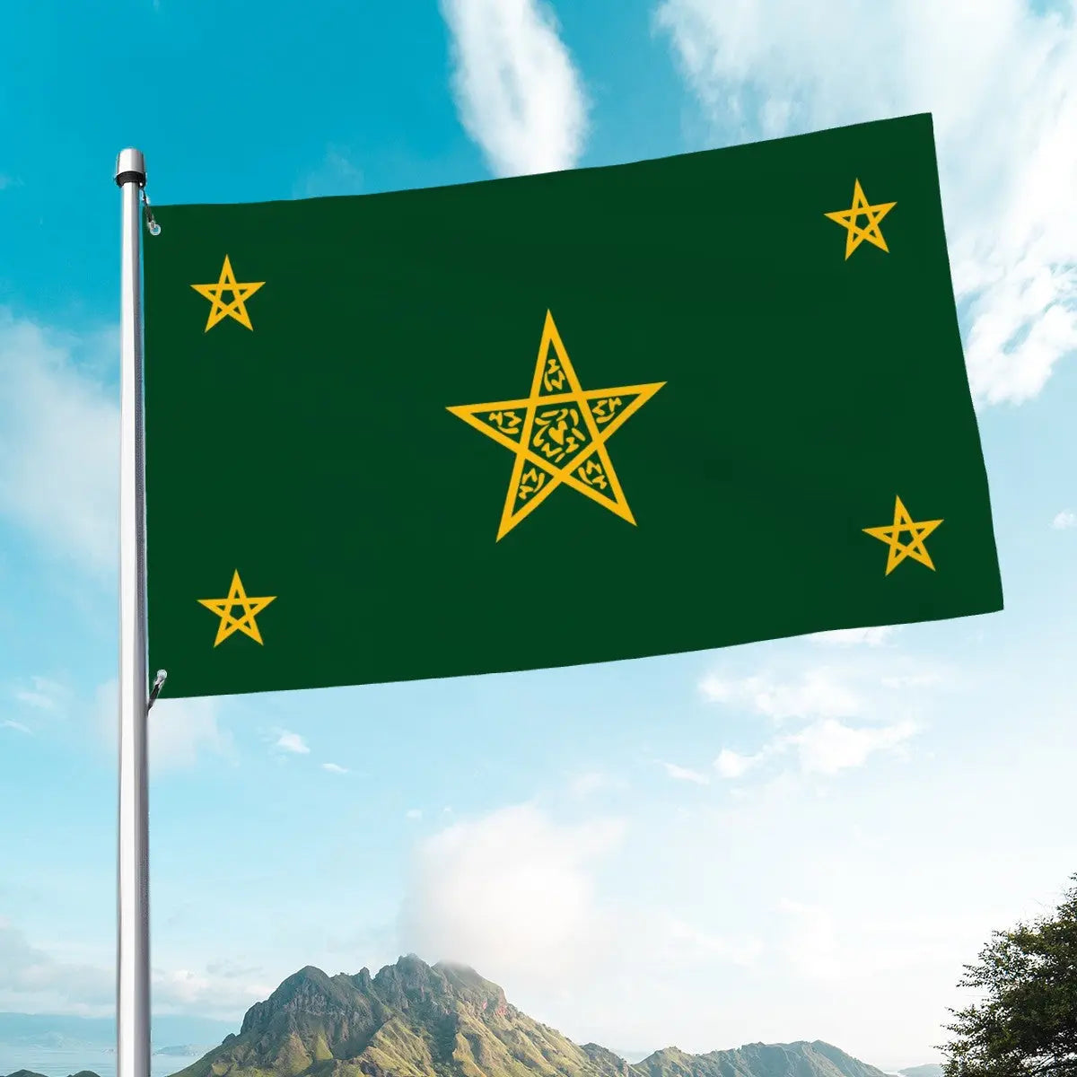 Flag of Alaouite – Morocco Islamic Histories