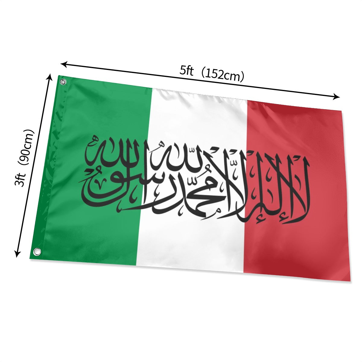 Drapeau islamique d'Italie