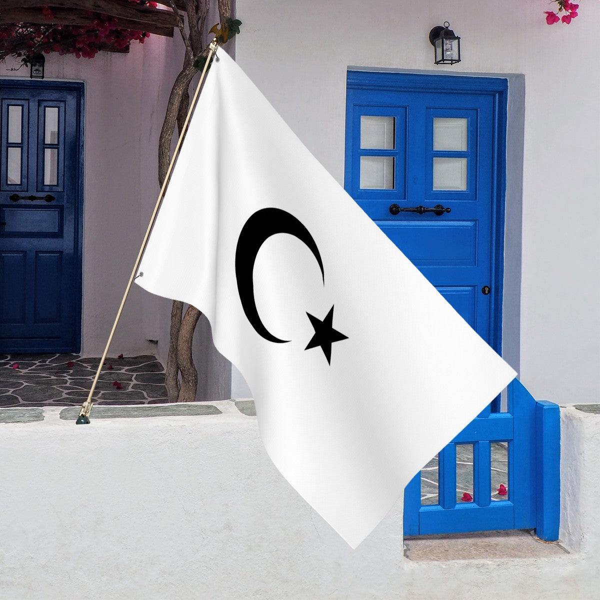 Drapeau blanc de la Turquie