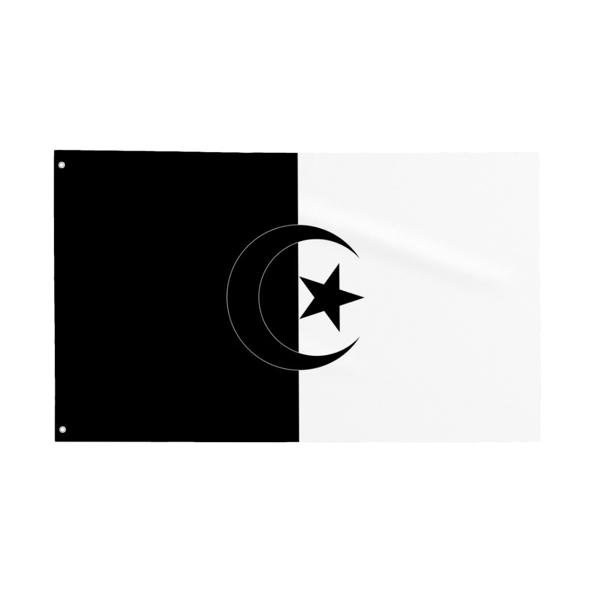 Flag of Algeria - Black and White