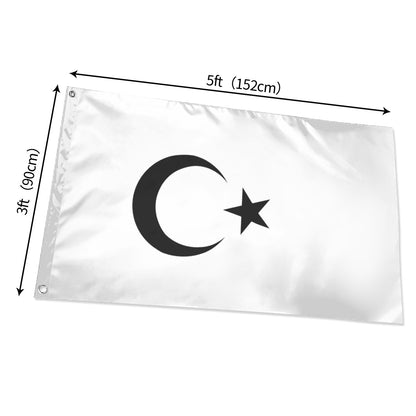 Drapeau blanc de la Turquie