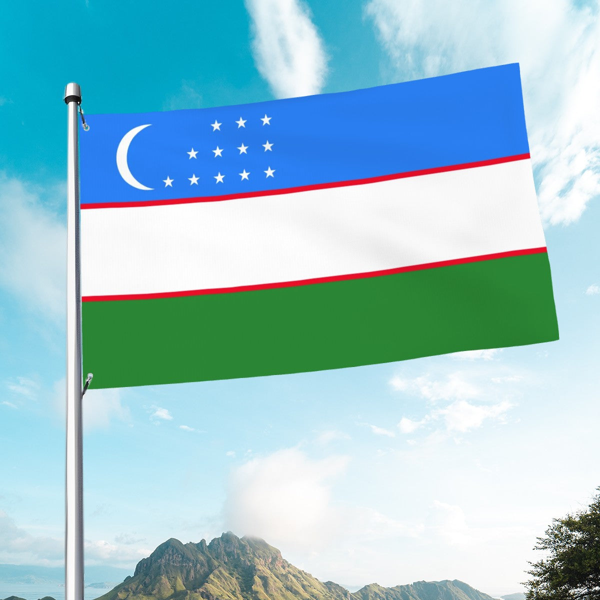 Flag of Uzbekistan