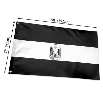 Flag of Egypt - Black and White Islamic Histories